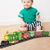 Christmas Train Set Electric Train Toys with Sound Light Easy Assembly Railway Tracks
