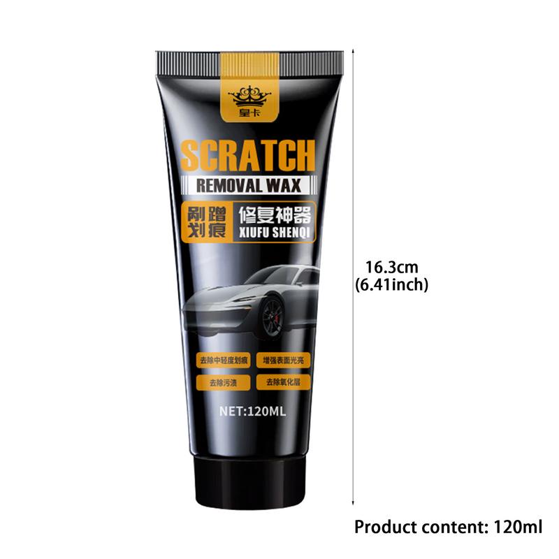 Car Wax Scratch Remover 120ml Remove Surfaces Scratches Repair Wax With Sponge Car Polish Scratch Care Wax Professional Car