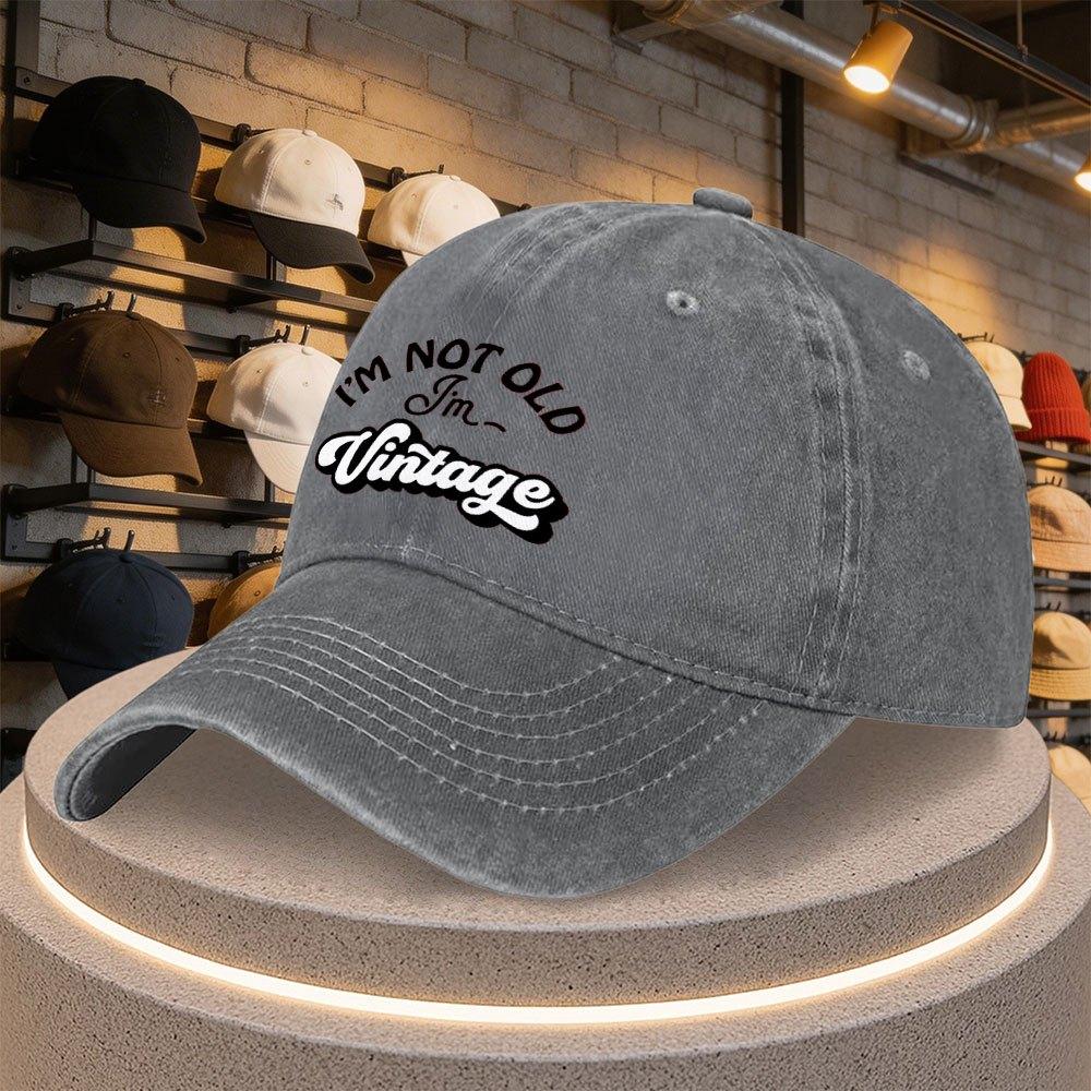 Vintage English Letter Print Duckbill Baseball Cap Adjustable Casual Hat for Parties Sports Daily Wear