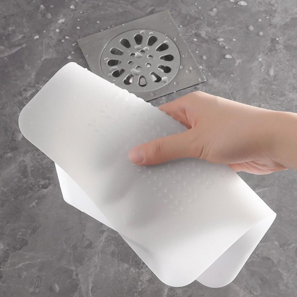 Silicone Anti-blocking Drain Cover Square Shape Shower Drain Plug  Household Sewer Pipe