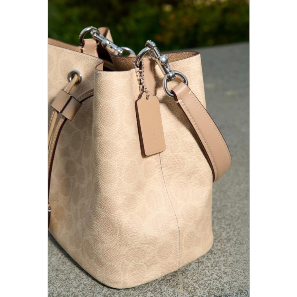 C Home Rowan Bucket Bag Casual Versatile Large Capacity Tote Bag 2025 New Drawstring Crossbody Shoulder Bag