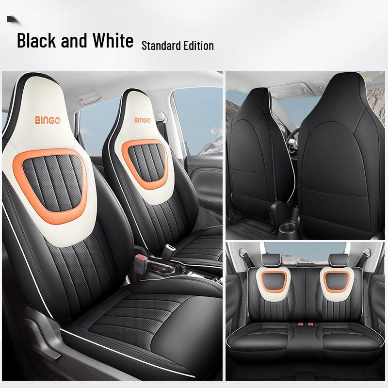 JS Wuling Bingo Car Seat Cushion Cover: Stylish, Sporty Leather for All Seasons