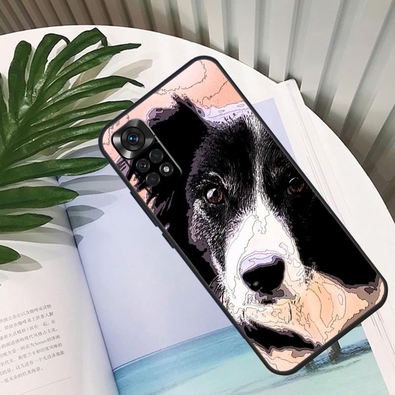 Border Collie Hund Hülle Für Xiaomi Redmi Note 14 13 10 11 12 15 Pro Plus Hülle Für Redmi 15C 14C 10C 12C 13C 15