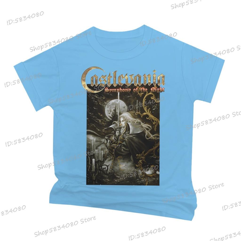 Fashion Castlevania Unisexs Street Cool TShirt Vintage Symphony of The Night T Shirt for Unisex Anime Castlevania Classic Tops
