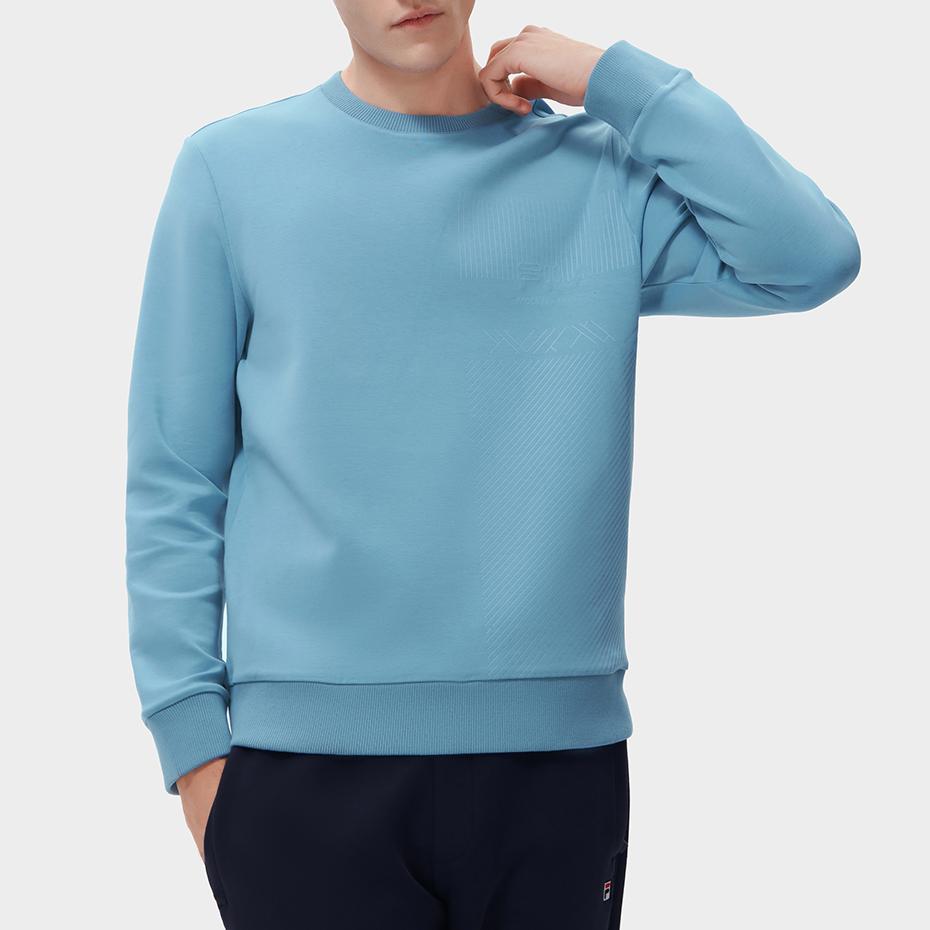 New FILA Sweatshirts Men's Heaven Blue F11M311210F-BU