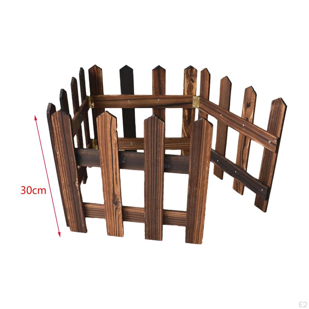 Elegante Houten Tuinrandhek voor Buitenlandschapsarchitectuur