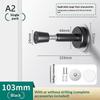 Hydraulic Buffer Door Stopper Wall Mounted Silent Non-Slip Door Bumper for Home Living Room Dining Room Doors