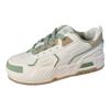 Anta Lifestyle Series Classic Fashion Sports Durable Increased Height Low-Top Skate Shoes Women sneaker White Green 122438028-4