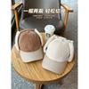 Autumn  Winter Unisex Cycling Ear Protection Fleece-Lined Warm Bomber Hat Vintage Corduroy Color-Blocked Baseball Cap