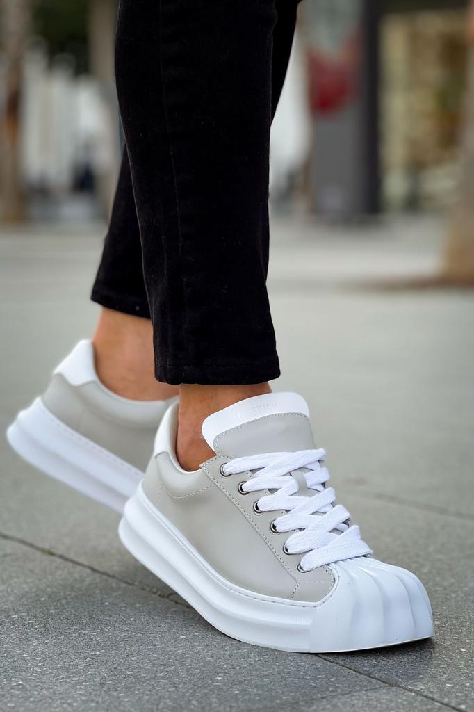 Chekich H New Collection CH2411 Artenay Men Shoe White Black Brown Tan