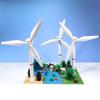 And Small Particle Mosaic Assembly Building Model Windmill Garden Scene Decoration Diy Building Block Toy