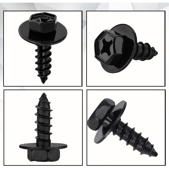 20PCS Bumper Cover Splash Shield Mud Guard Screw Bolt, Car Fender Liner Bolts, 90159-60498 Hex Head Screw Bolts, Car Fender Bumper Retainers