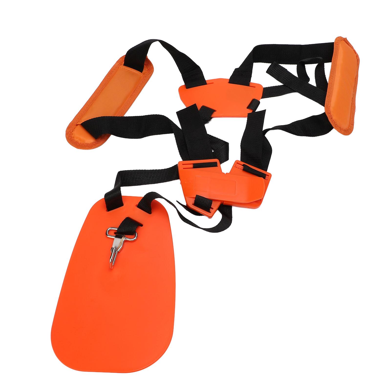 

Триммер Двойной плечевой ремень Расширенный Утолщенный Регулируемый Ремень-подвеска для газонокосилки для тяжелых условий эксплуатации оранжевый