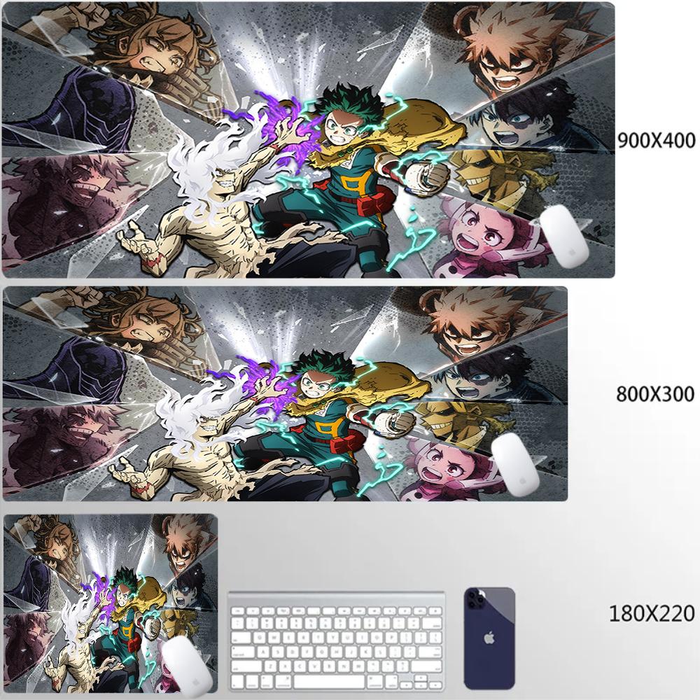 Academia All Might Anime My Hero Mouse Pad Xxl Gaming Accessories Office Gamer Keyboard Desk Mat NonSlip Laptop Anime Mousepad