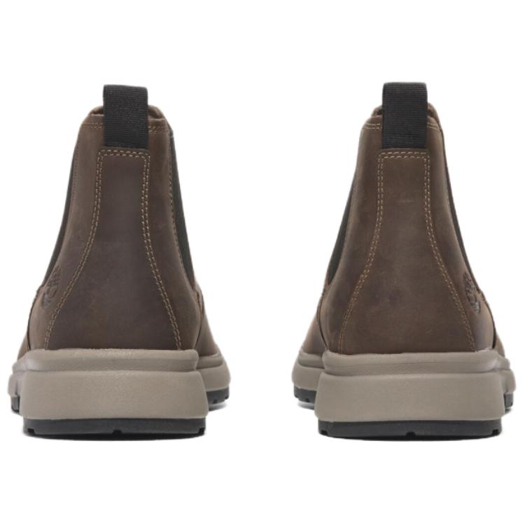 Timberland Atwells Ave Comfortable Versatile Short Chelsea Boots Men Boots Dark-Brown A41G7W01