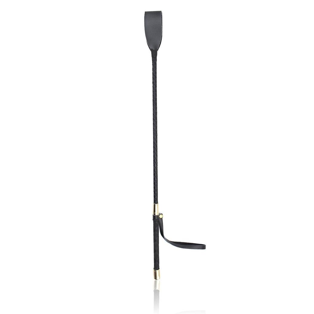 30-60CM Black PU Leather Spanking Paddle Long Whip Flirting Slave BDSM Flogger Sex Toys For Woman G Spot Sex Shop