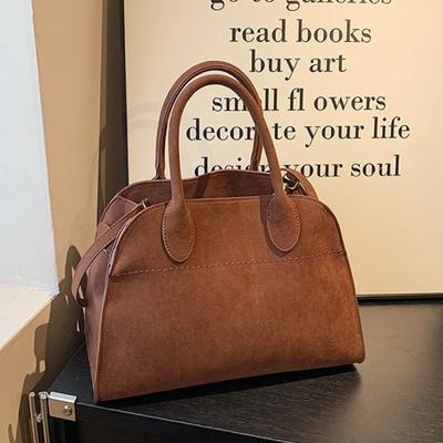 Retro Large-capacity Tote Bag Women's Summer New Matte Commuter Versatile Shoulder Handbag