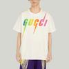 GUCCI T Shirts Men's Ecru Crew Neck Moderate 616036-XJFF9-9095