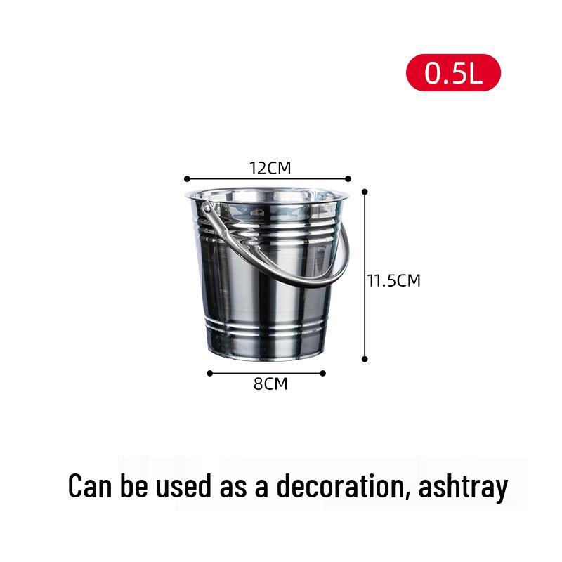 

Утолщенное ведро для льда из нержавеющей стали для баров - Идеально для шампанского, пива и вина.