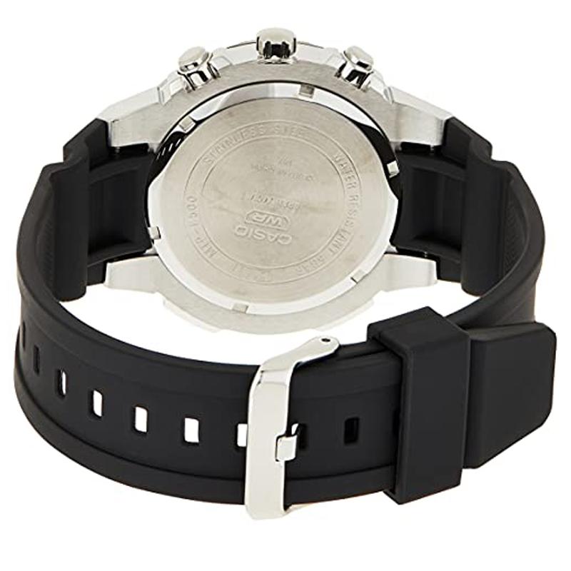 Casio STANDARD Series Retro Sports Trend 50 Meters Waterproof Quartz Movement Resin Strap Japanese and Korean Watch Men's Watch Black MTP-E500-1AV