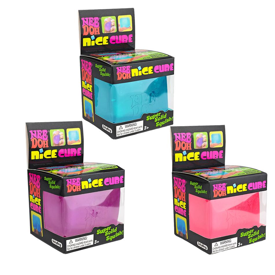 Needoh Nice Cube Sensorischer Stressabbau Spielzeug Fidget Werkzeug Für Angst & Fokus Schreibtisch Sensorischer Würfel Für Erwachsene & Kinder Spielzeug