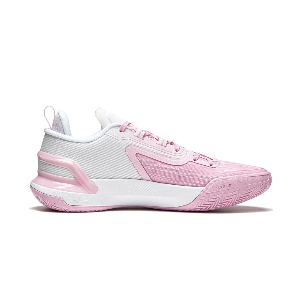 Li Ning Liren Assassin 1 Buty do koszykówki Męskie Niskie Miękki Różowy Kolor Wiśniowy/Standardowy Biały ABPU021-6