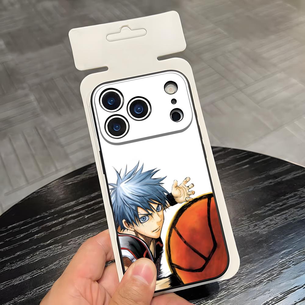 

K-Kuroko No B-Basket Phone Case For IPhone 17 Air 16 E Pro Max 15 14 13 Mini 12 Pro 11 Max Plus Black Soft Shell iPhone 16