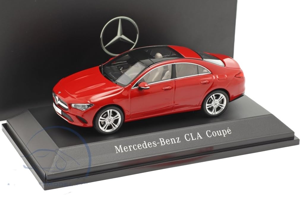 SPARK Mercedes-Benz Diecast Car 1/43 Scale BENZ CLA-Class Coupe (C118) 2019 (Jupiter Red) [Parallel Import]