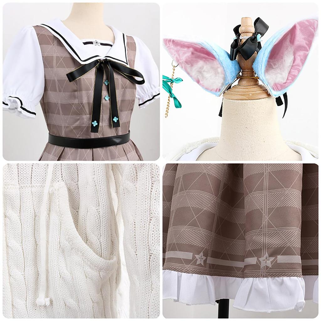 [Milky Time] Hololive Lamy Yukihana Cosplay Dress Halloween Check (Costume)