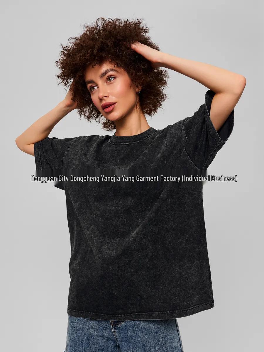 

American-Style Oversized Cotton Short Sleeve Top for Women XXXL