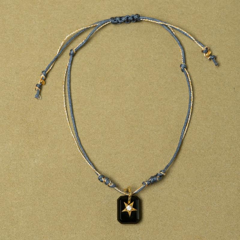 

Stainless Steel Natural Stone Goulard Color Bracelet Light Luxury Simple Niche