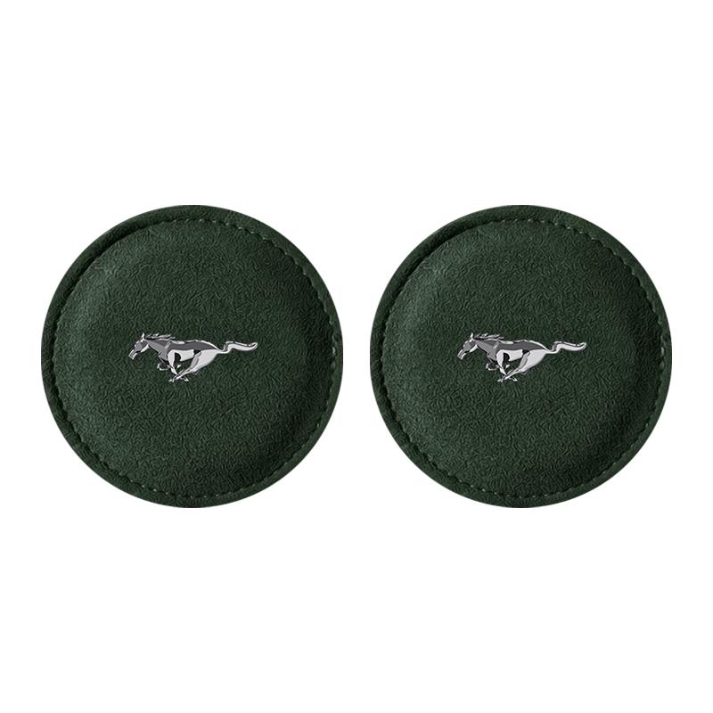 Car Cup Holder Pad PU Leather Slot Non-slip Coaster Mat For Ford Focus Mk2 Party Mk3 Ranger Mondeo Mk4 Fiest Car Accessories