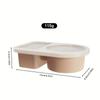 3er-Pack Silikon-Snackbehälter 2 Fächer Wiederverwendbare Snackle Box mit Deckeln für Snacks, Salatdressing & Meal Prep Lebensmittelaufbewahrung