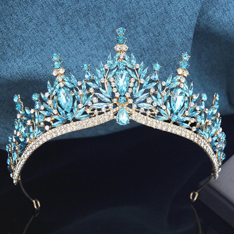 Baroque Bridal Crown Princess Girls Tiaras Birthday Hair Accessory Elegant Wedding Headwear for Brides Headbands
