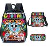 Zaino Forrest Gump Wonderful World Zaino Scolastico per Studenti Zaino Cartoon Zaino con Stampa Digitale a Colori 3D Borsa a Tracolla