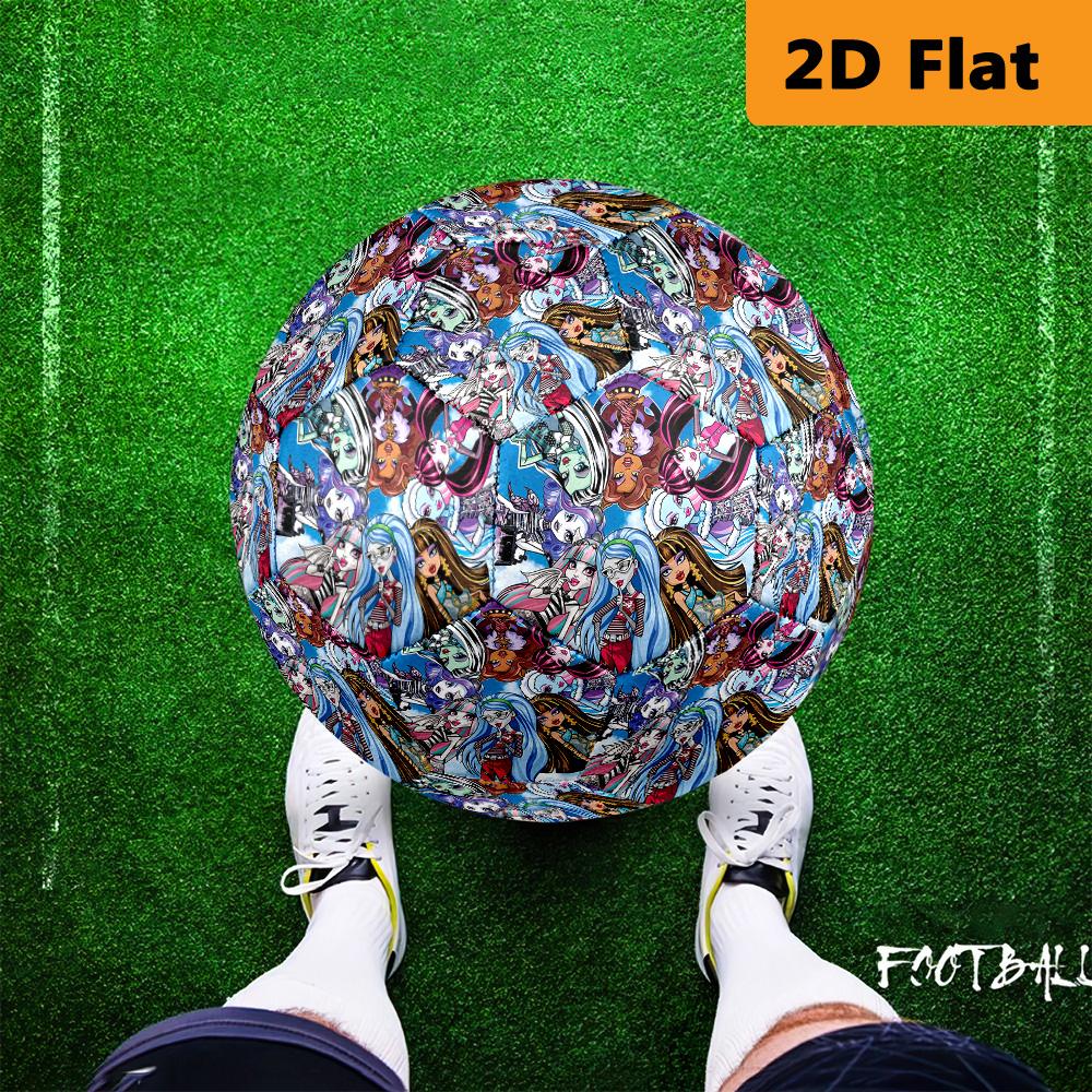 Monster High Magic Soccer Ball Suitable for Both Training and Competition No. 5 Football Outdoor Sports High Elasticity Unique Football Gifts