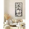1 Pc Modern Minimalist Abstract Line Art Female Figure Wall Art, Bedroom Metal Decor