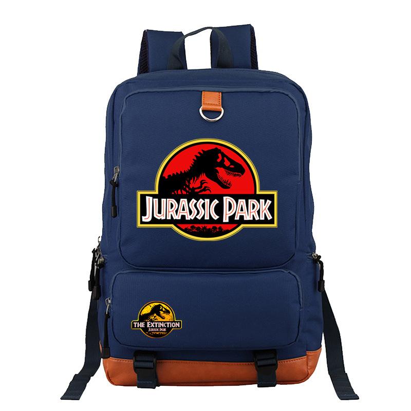 Jurassic Park Dinosaur Print Teen Student Schoolbag Large Capacity Travel Bag Casual Versatile