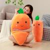 1 Pieza Juguete de Peluche de Zanahoria Grande Creativo de Simulación Almohada de Zanahorias Súper Suave Cojín de Sofá Decoración del Hogar Muñecos Rellenos Regalo de Cumpleaños para Niños