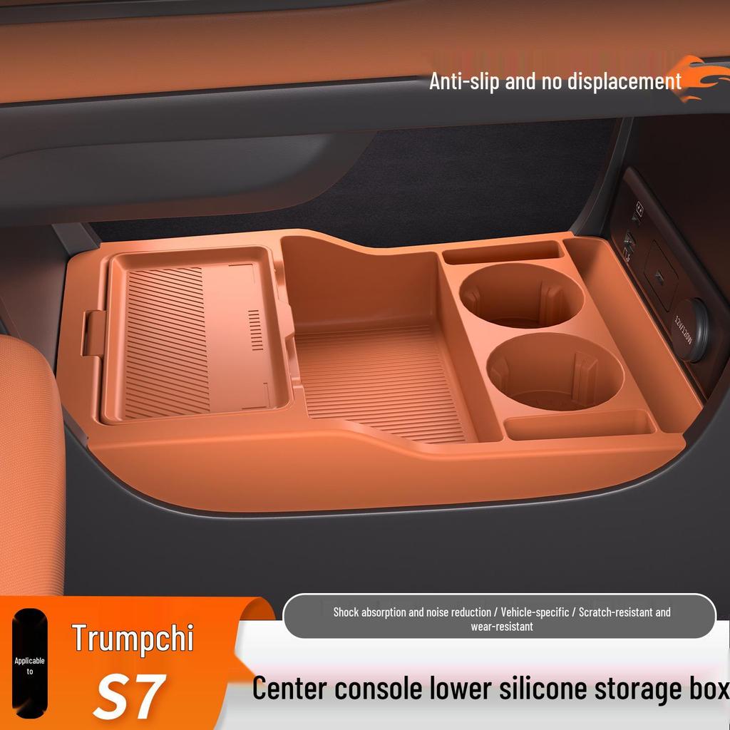 Trumpchi S7 Center Console Silicone Pad & Glasses Storage Box for 25 Models
