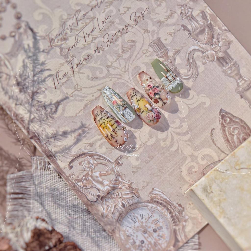 Tomoni Thin & Tough Rose Nail Stickers - Japanese Stationery Collaboration