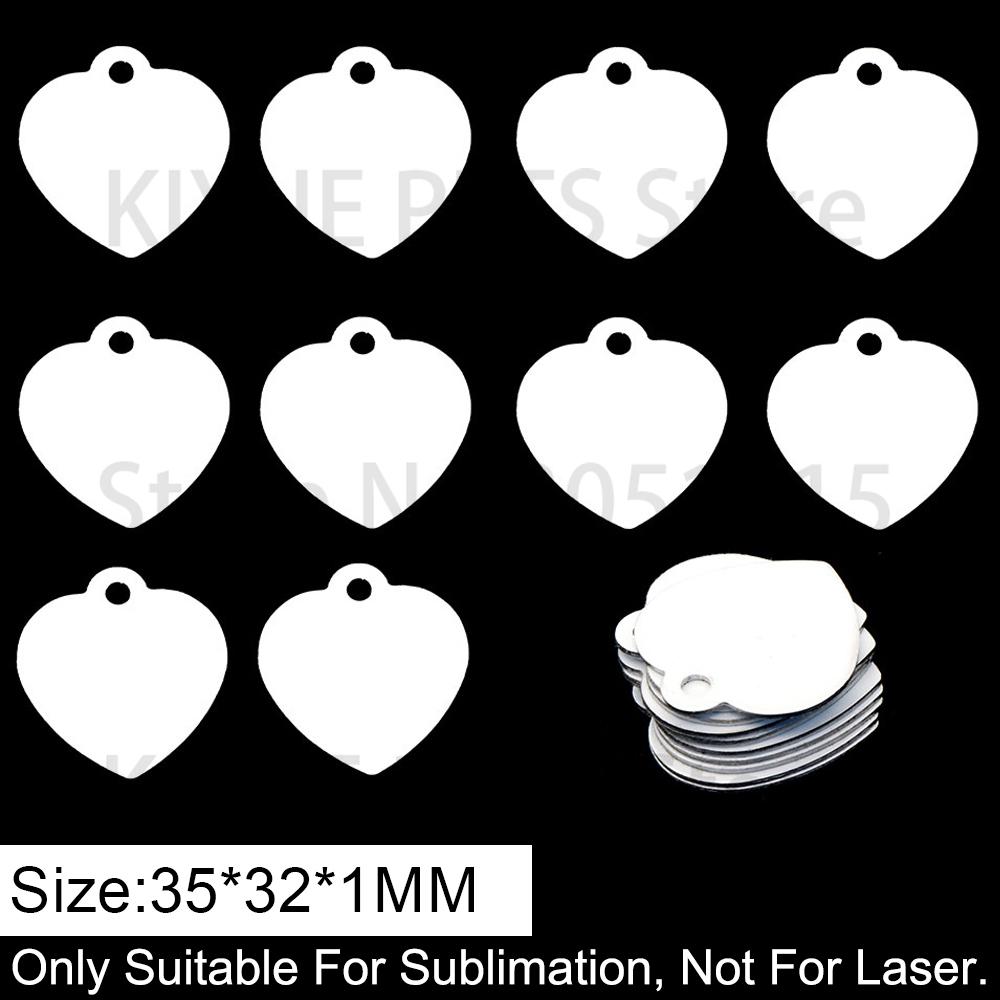 100Pcs Customize Sublimation Dog Tag Pet Aluminum Id Cat Accessories Address Tag For Dogs Heat Transfer Printing Blank Nameplate