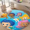 1pc Bubble Guppies Design Printed Area Round Carpet for Bedroom Living Room Home Decor Rugs Mat Non Slip Mat Rug for Bedside