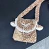 Fuzzy Tote Bag for Women Plush Reindeer Animal Shoulder Bag Large Fluffy Deer Purse