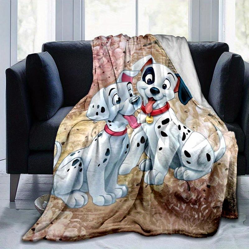 1pc, 101 Dalmatians Print Blanket Home Decor, Couch Throw, Outdoor Blanket, Gift for Dog Lovers, Coverlet Suitable for Bedroom, Living