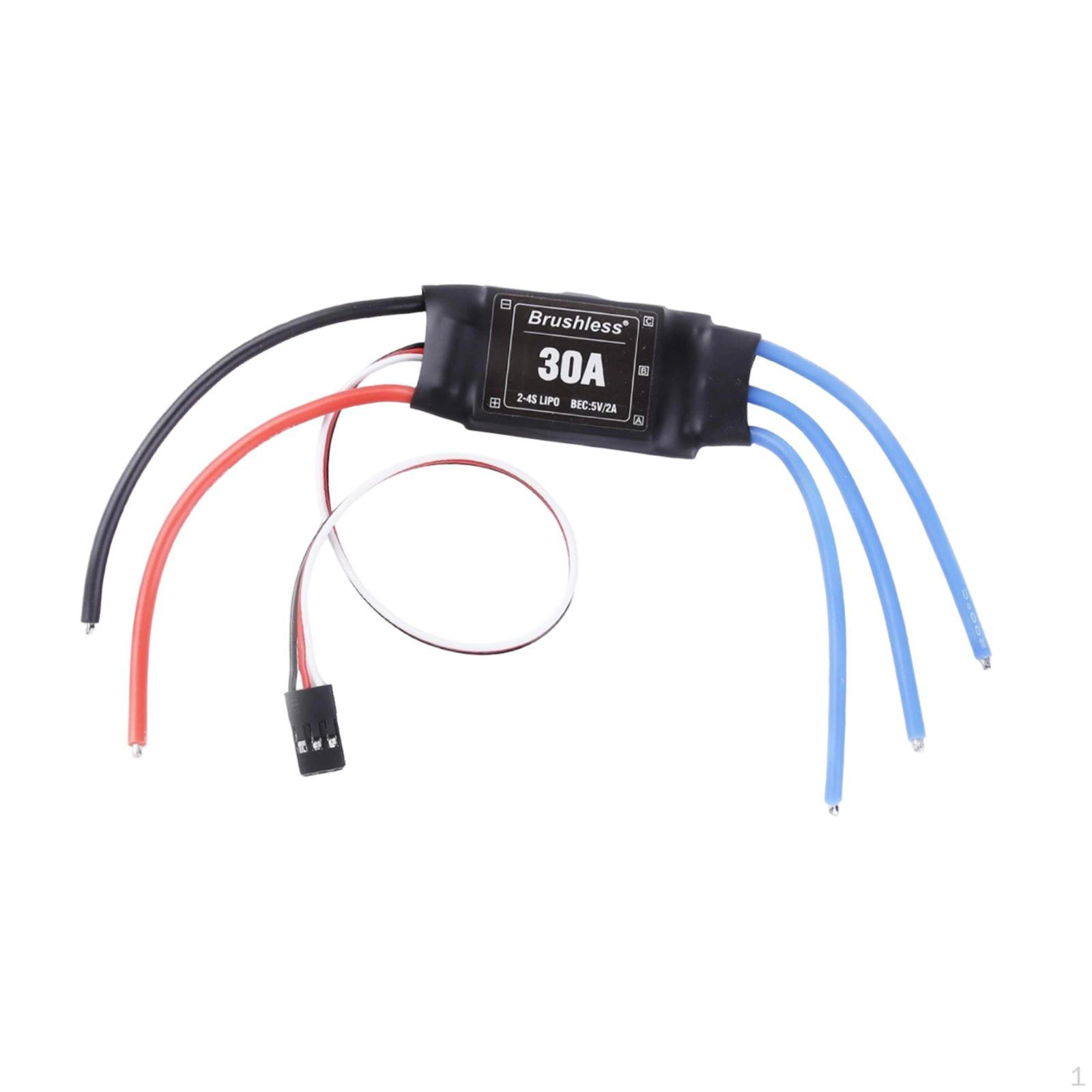 

Brushless ESC Helicopter Fittings High Performance Repair Parts Accessory 30A Long Wire