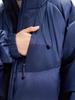 ACU Men's Japanese-Style Outdoor Windproof Down Jacket: Warm, Oversized, Hooded, Nylon, Solid Color.
