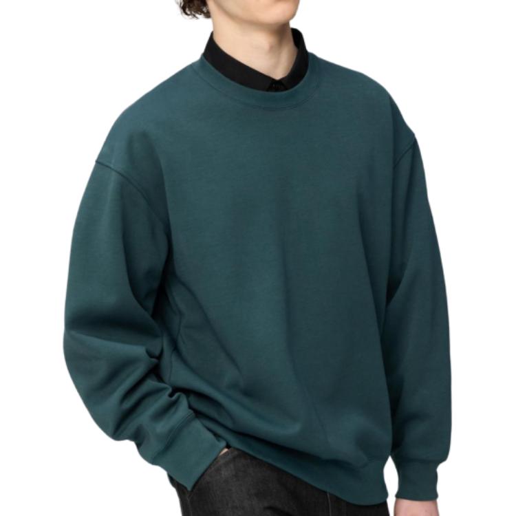 Uniqlo C Series FW26 Trendy Fashion Solid Color Comfortable Loose Fit Crew Neck Casual Long Sleeve Sweatshirt Men Sweatshirt 486125-66