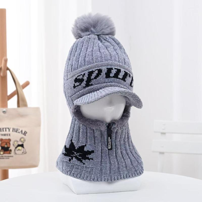 Lamb wool thermal cap women's winter thickened baseball cap cold cycling plush ear protectors