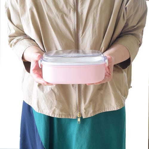 FIG Lacquered Single-Tier Lunch Box, 600ml, Beige, 024